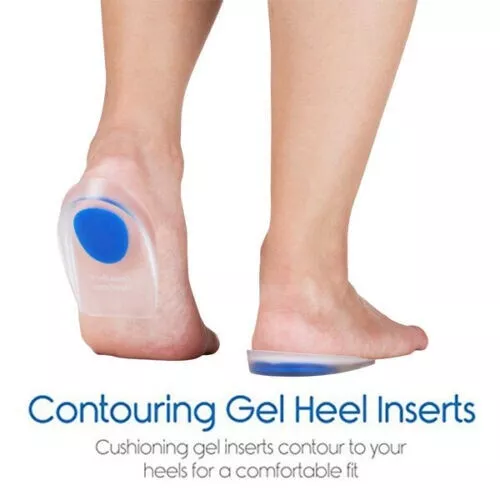 Fast Foot Pain Relief Plantar Fasciitis Gel Heel Support Cushion Insoles Pad Cup