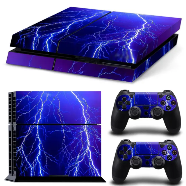 LIGHTNING PS4 PlayStation 4 Skin Vinyl Sticker Decal Controller & Console Cover