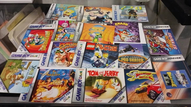 Video Game Manual Lot of 40 NINTENDO GBA GAMEBOY ADVANCE GAME BOY COLOR Wario Video Game Manual Lot of 40 NINTENDO GBA GAMEBOY ADVANCE GAME BOY COLOR Wario