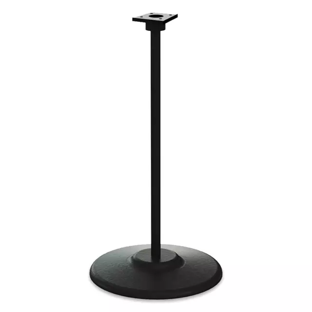 Single Black Metal Stand with Square Base for Candy Gumball Bulk Vending Machine