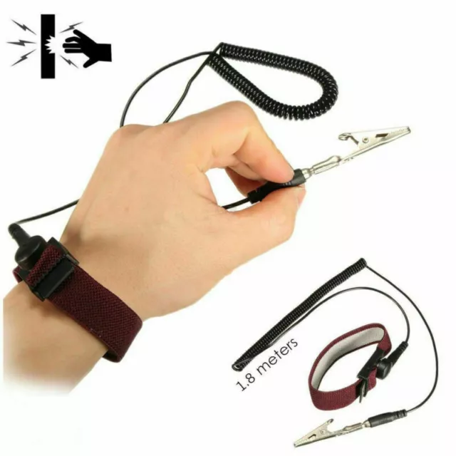 Anti Static ESD Adjustable Wrist Strap Discharge Band Ground Bracelet electronic