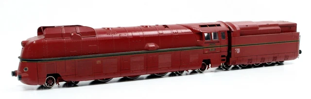 Locomotive Vapeur Liliput 101 00 HO DB 01 1087 Bleu Et Rouge - Occasion