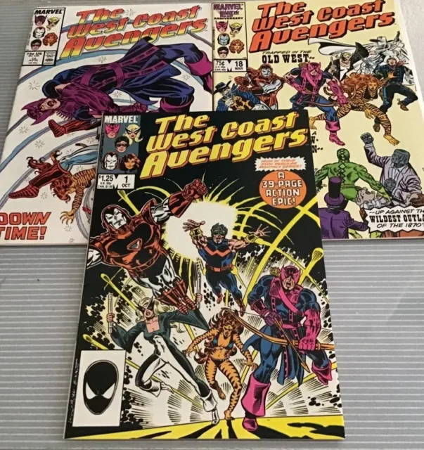 West Coast Avengers 1-46, An. 3 Avengers West Coast 47-73  (individual issues)