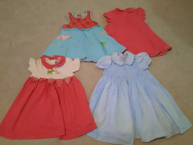Girls Dress bundle size 2-3years Catimini Abella Papla Girls Smocked Summer