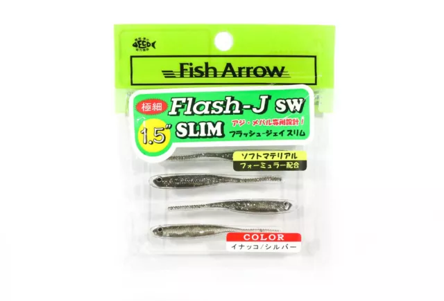 Fish Arrow Soft Lure Flash J Slim SW 1.5 Inch 5 Piece per pack #112 (0356)