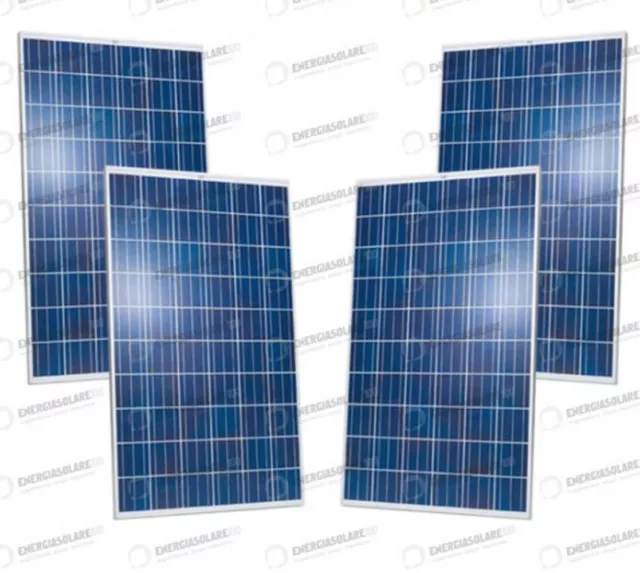 4 panneaux solaires photovoltaiques policristallins 280W 1120W tot