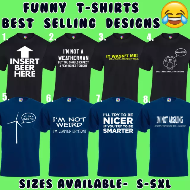 Funny T Shirts Mens T-Shirt Top Joke Novelty Tee Rude Design Gift S - 5Xl (Md20)