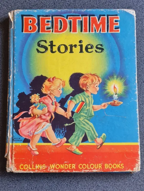 Bedtime Stories Collins Wonder Colour Books (1950s Hardcover) Vintage Children’s