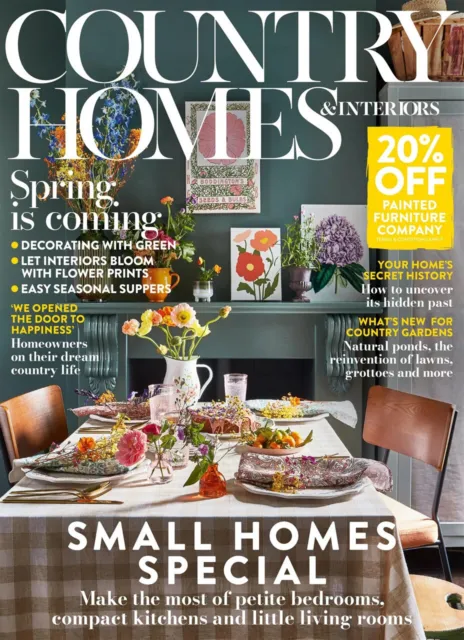 Country Homes & Interiors Magazine March 2024  ~ New ~