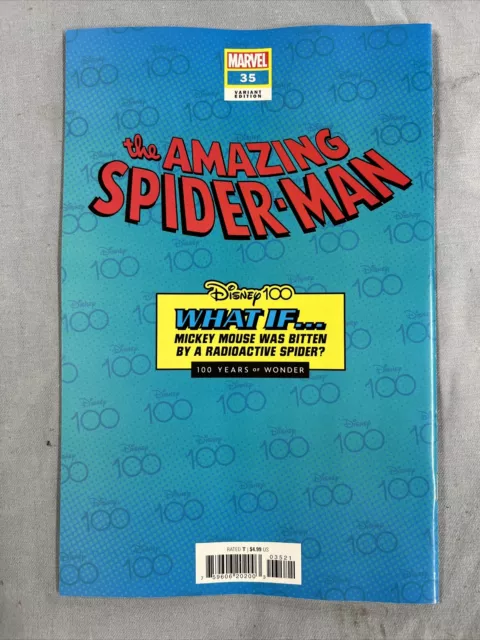 Marvel Comics AMAZING SPIDER-MAN #35 SCIARRONE DISNEY100 Variant (2023) 2
