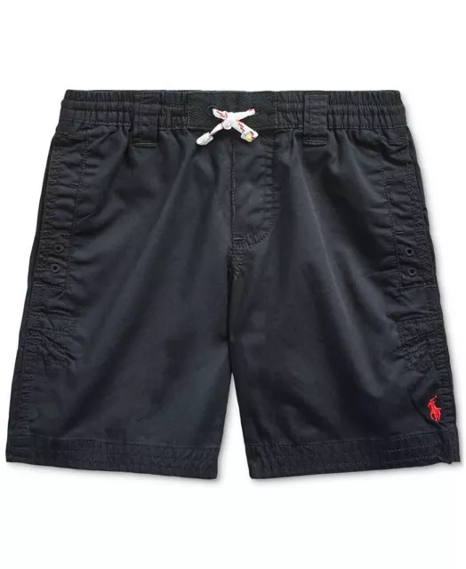 NWT Polo Ralph Lauren Size 6 Boys $49.50 Twill Drawstring Shorts Black