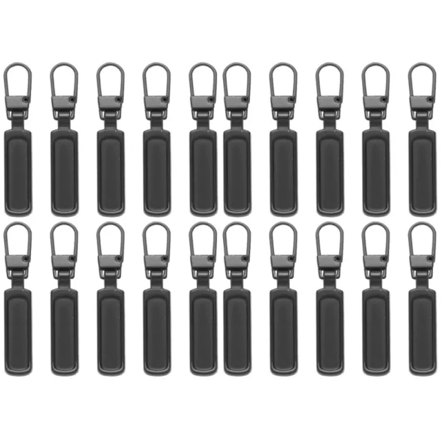 20pcs Zipper Pull Replacement Zipper Pulls Replacement Zipper Tabs Black Zipper  Puller Extender Helper For Backpacks, Jackets, Luggage, Purses, Handba