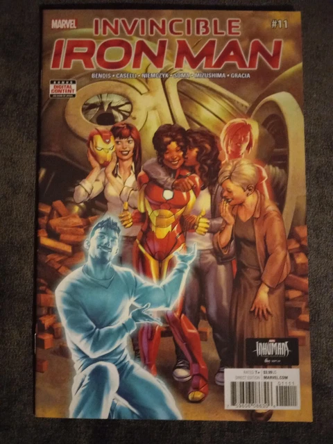 Marvel INVINCIBLE IRON MAN #11 Riri Williams + Tony Stark A.I. NM- (9.2)