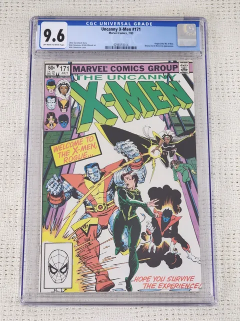 UNCANNY X-MEN #171 Marvel Comics 1983 CGC Graded 9.6 Rogue Binary Claremont!