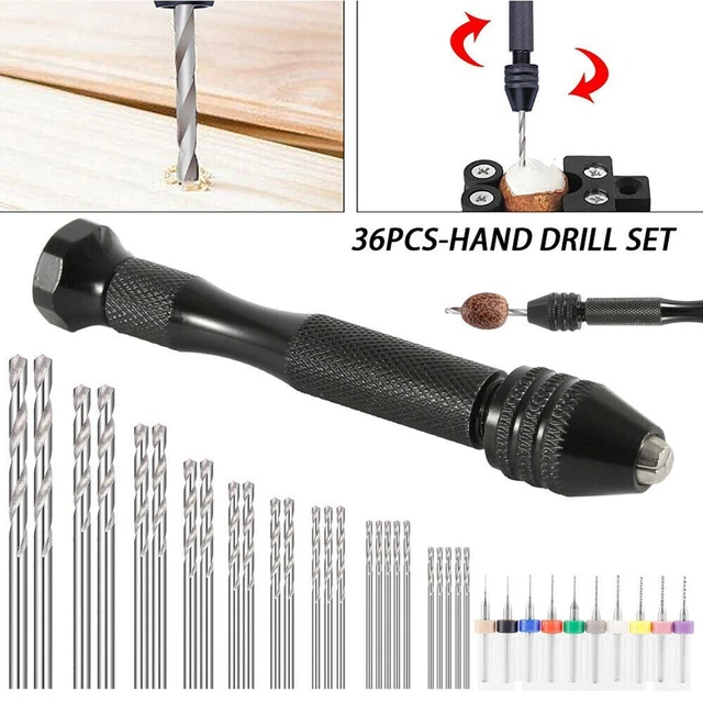 High Quality Hand Drill Bits Set PCB Mini Drills 36 Pieces Aluminum Alloy