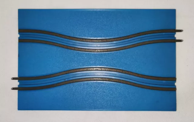 Speedking Chicane 4.5" Blue Track Section 7" Long Spare Part Chicane-1 Vintage