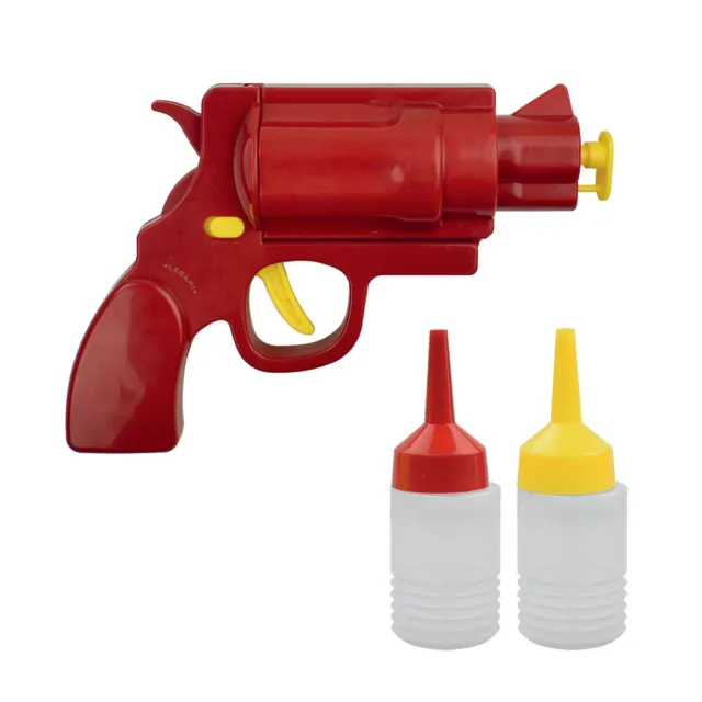 Legami BBQ Sauce/Condiment Pistol Shooting Gun Dispenser w/Sauce Bottles 22cm