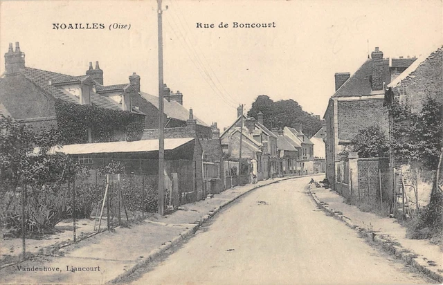 Cpa 60 Noailles / Rue De Boncourt