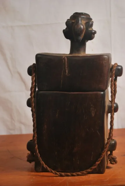 African Tribal Art,Amazing hevy chokwe box from congo DRC. 7
