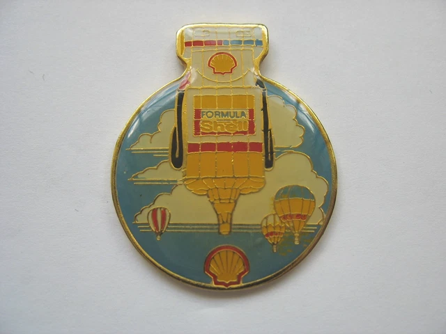 Formula Shell Oil Lapel Pin - Hot Air Balloon
