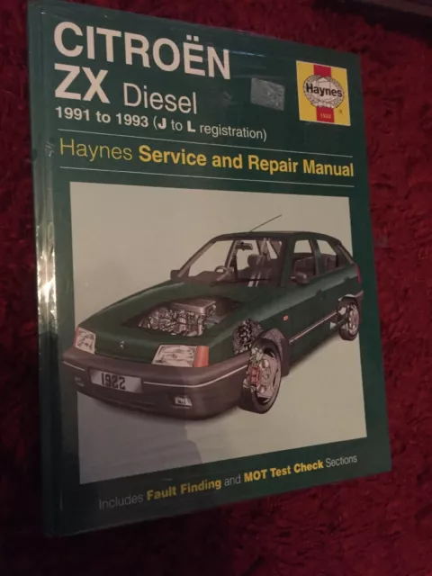 Manuel d'entretien et de réparation Haynes Citroen ZX 1991 - 1993