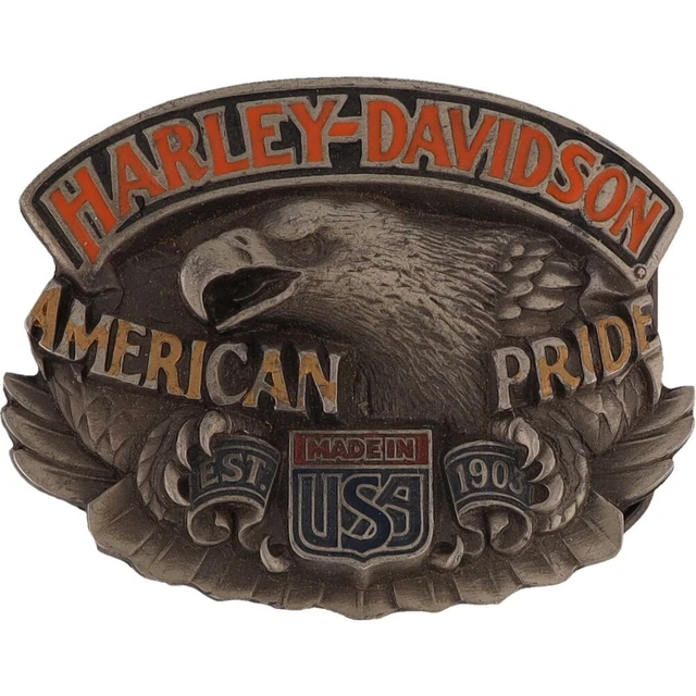 Harley Davidson Ricamato Cucito Ferro Su Toppa Logo Classico Arancione - Foto 3