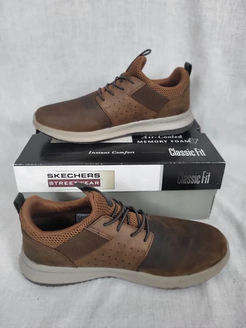 Skechers Delson -Axton Men's 9.5 Brown Sneakers Shoes Streetwear #65870 Slip on Skechers Delson -Axton Men's 9.5 Brown Sneakers Shoes Streetwear #65870 Slip on