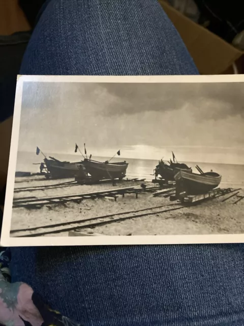 AK Ostseebad Graal Müritz Boote am Strand