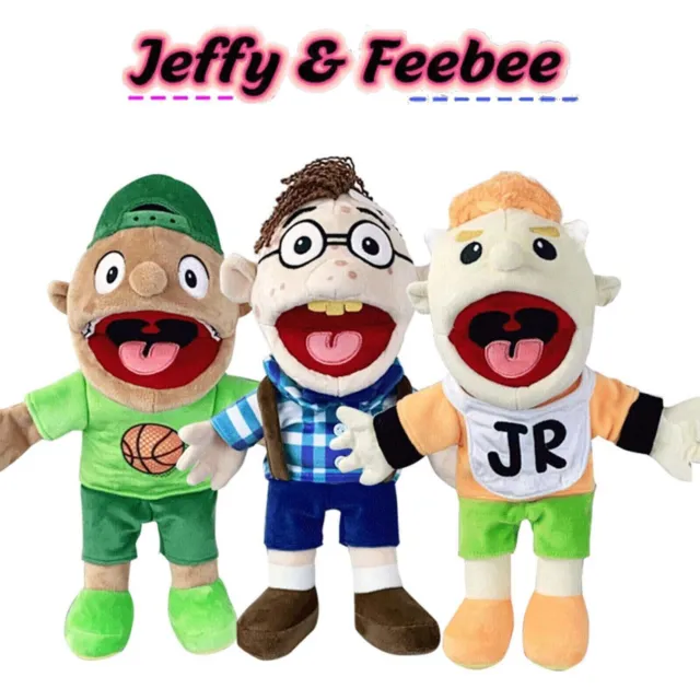 40CM JEFFY PLUSH Toy Cosplay Jeffy Hat Hand Puppet Game Stuffed Doll For  Kids $17.99 - PicClick AU