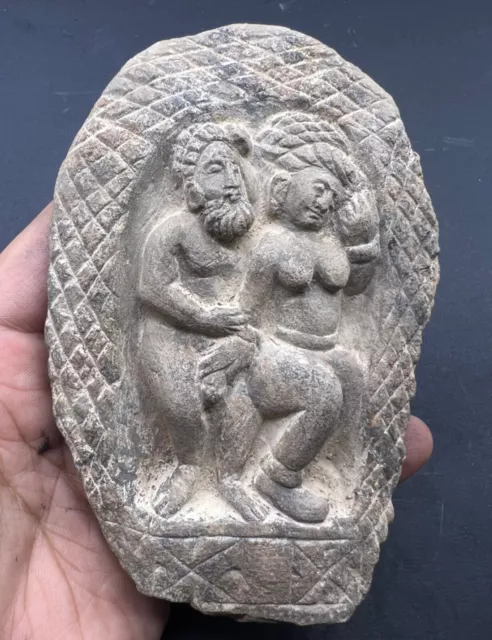 Ancient Old Gandhara Era Central Asian Antiquities Indo Greek Kamasutra Fragment