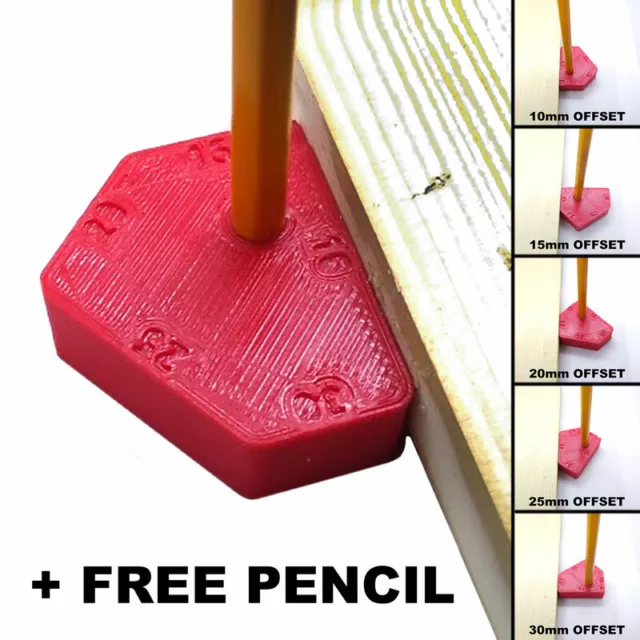 Carpenters Joiners Shopfitter Scribe Scribing Worktop Marking Tool Offset Gauge