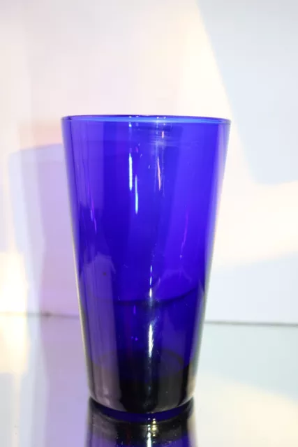 Libbey FLARE Cobalt Blue Cooler 1 Pint Iced Tea Glass Tumbler