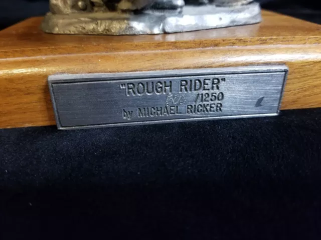 Michael Ricker Pewter Sculpture Rough Rider 502 of 1250 3