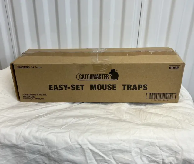 Catchmaster Easy Set Mouse Snap Trap (24 Traps) New In Box