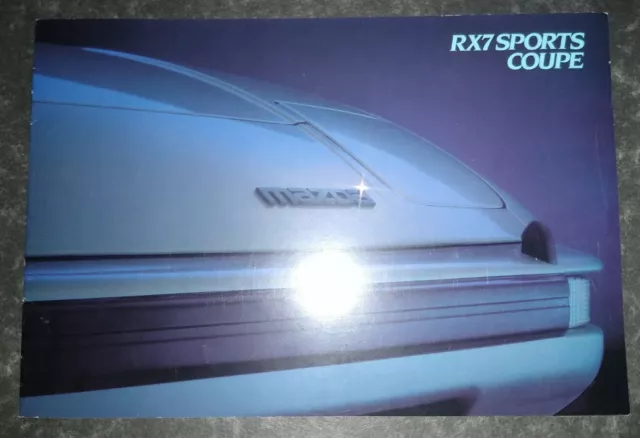 Mazda RX7 Sports Coupe Car Sales Brochure April 1983