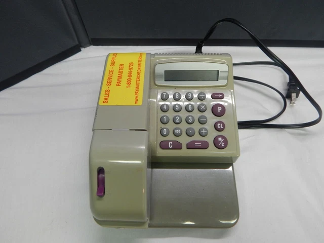 CHECK WRITING machine electronic checkwriter