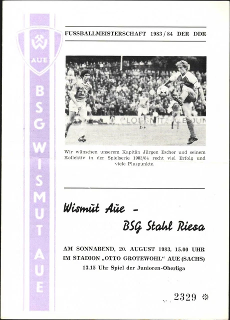 ol-83-84-bsg-wismut-aue-acier-riesa-20-08-1983-j-rgen-escher-eur