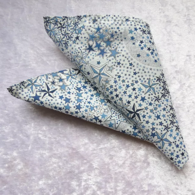 Pocket Square. Gents handkerchief.  Made from Liberty Tana Lawn. 11 inches. 2