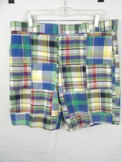MEN'S MAUS & Hoffman Plaid Patchwork Madras Shorts Size 38 $39.99 ...