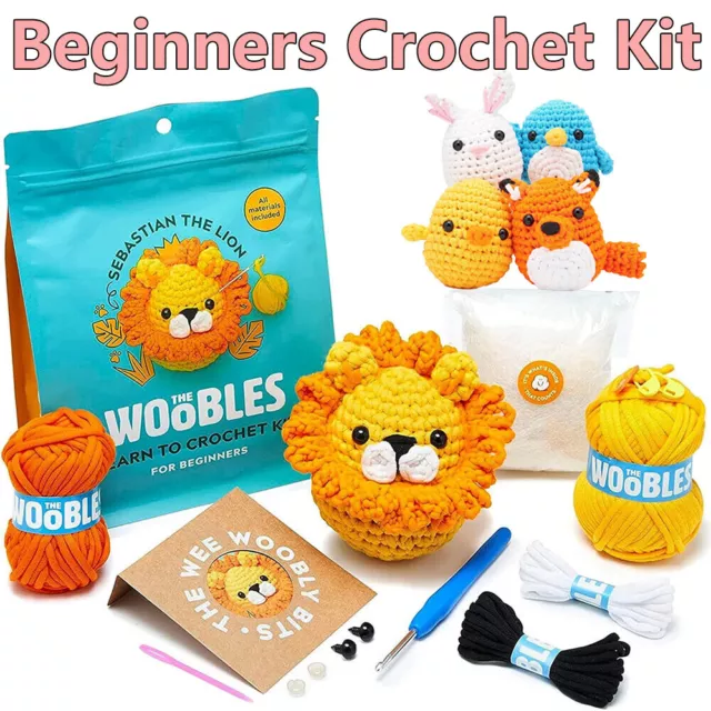 Knit Kits Flower Crochet Kit Crochet Crochet Starter Kit Adults Beginner