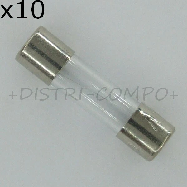 Fusible Verre 5x20 Temporisé T - 20A - Boîte De 10 - Neuf - Marque Indipc