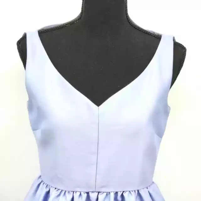 Kate Spade New York Cupcake V Neck Skirt Dress Womens Size 2 Pastel Lilac Blue 3