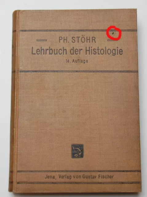 !! P. Stöhr Lehrbuch der Histologie von 1910 !!