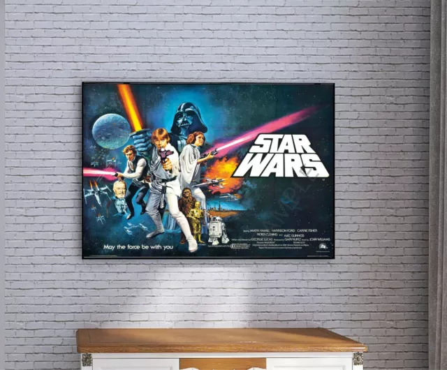 Star Wars Poster Vintage Reprint Movie The Original Movie Retro Wall Art A3/A4