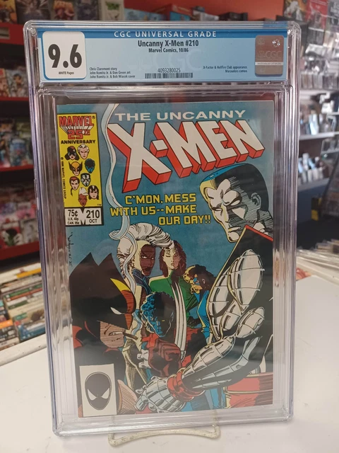UNCANNY X-MEN #210 (Marvel Comics, 1986) CGC Graded 9.6 ~ White Pages