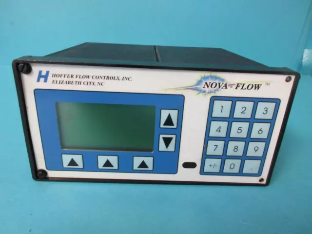 Used Hoffer Nova Flow Controls Batch Control Unit Mdl NF-A8-S9-MB-1-MC3PA-T1-1