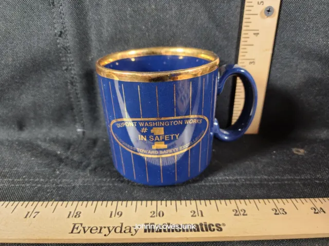 Vintage Coffee Mug Dupont Washington Works West Virginia #1 In Safety