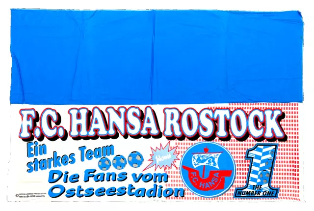 RARITÄT! Fahne  Die Fans vom Ostseestadion Number One Hansa Rostock   Fussball