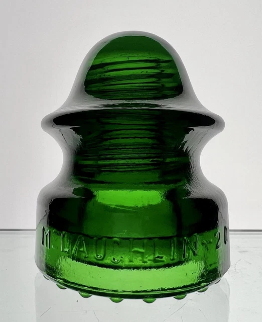 Brilliant Emerald Green Mclaughlin-20 Cd 164 Glass Insulator