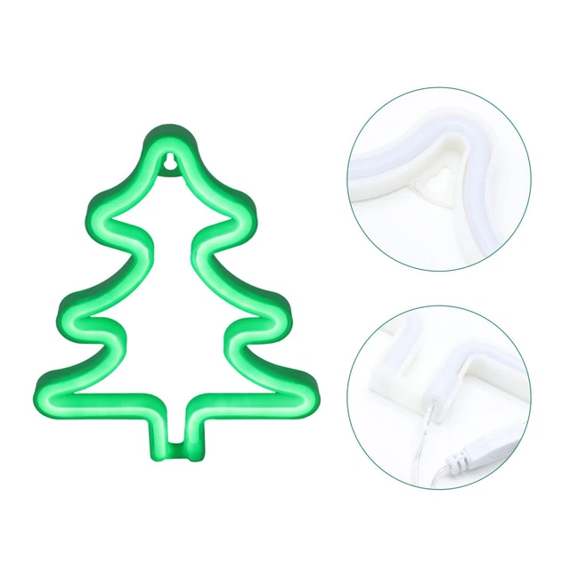 CHRISTMAS TREE NEON Sign Modeling Light Party Decoration Room £11.99